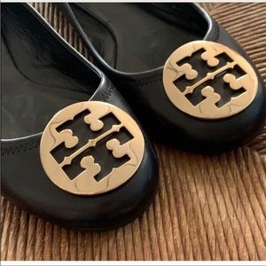 (Like new)Tory Burch Black Flats